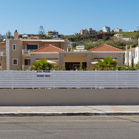 Luxury Villa Eva-Mari With Jacuzzi, 50M From The Beach Stalos Exterior photo
