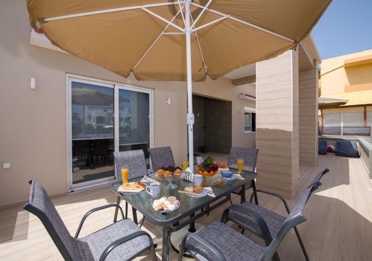 Luxury Villa Eva-Mari With Jacuzzi, 50M From The Beach Stalos Exterior photo